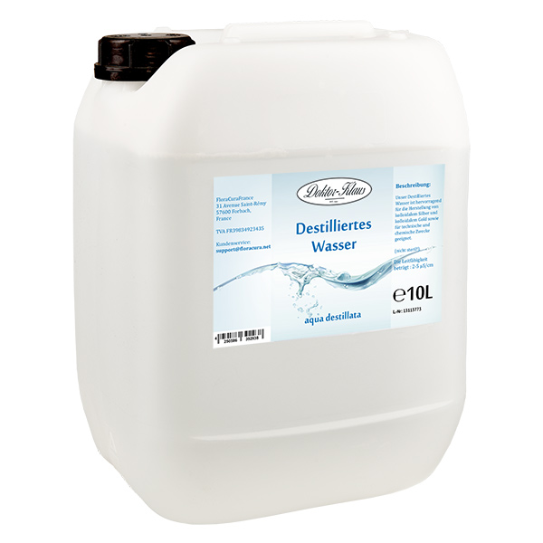 Aqua Dest Destilliertes Wasser - 2x 10 Liter Kanister, 20 Liter